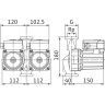 Циркуляционный насос STANDARD WILO TOP-SD 30/5 EM PN6/10