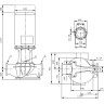 Циркуляционный насос с сухим ротором в исполнении INLINE с фланцевым соединением WILO CRONOLINE-IL 250/470-200/4