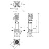 Вертикальный многоступенчатый насос WILO HELIX V 1603-1/16/E