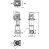 Вертикальный многоступенчатый насос WILO HELIX V 3602-1/16/E/KS