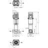 Вертикальный многоступенчатый насос WILO HELIX V 5201-1/16/E/KS