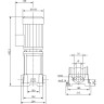 Вертикальный многоступенчатый насос WILO MVIL 312-16/E/3-400-50-2/IE3